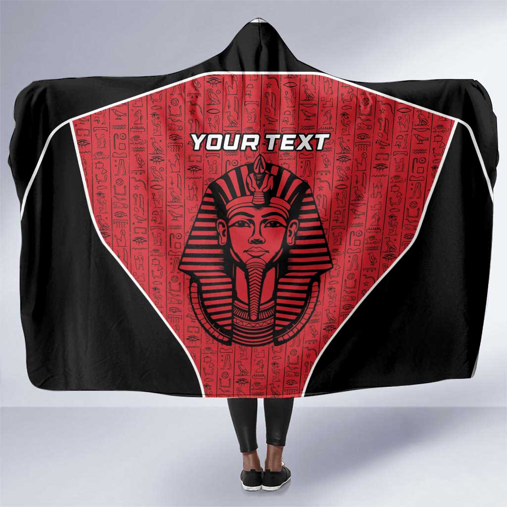 Egypt Football Custom Hooded Blanket Ancient Egypt Style