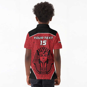 Egypt Football Custom Kid Polo Shirt Ancient Egypt Style