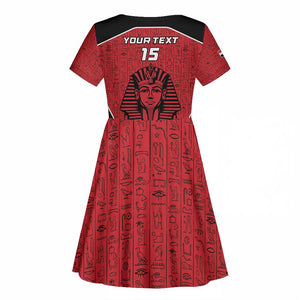 Egypt Football Custom Kid Short Sleeve Dress Ancient Egypt Style