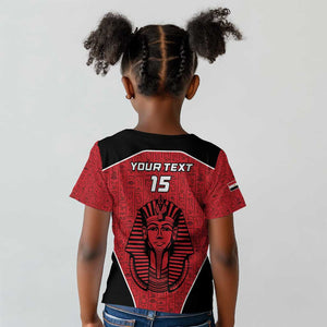 Egypt Football Custom Kid T shirt Ancient Egypt Style