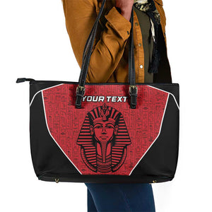 Egypt Football Custom Leather Tote Bag Ancient Egypt Style