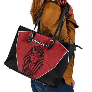 Egypt Football Custom Leather Tote Bag Ancient Egypt Style