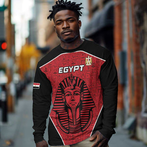 Egypt Football Custom Long Sleeve Shirt Ancient Egypt Style