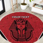 Egypt Football Custom Round Carpet Ancient Egypt Style