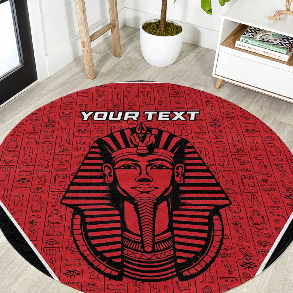 Egypt Football Custom Round Carpet Ancient Egypt Style