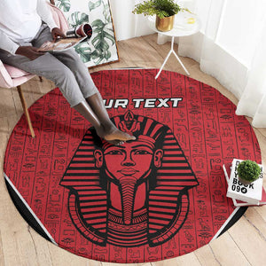 Egypt Football Custom Round Carpet Ancient Egypt Style