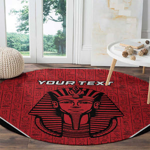 Egypt Football Custom Round Carpet Ancient Egypt Style