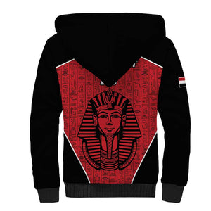 Egypt Football Custom Sherpa Hoodie Ancient Egypt Style