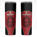 Egypt Football Custom Skinny Tumbler Ancient Egypt Style