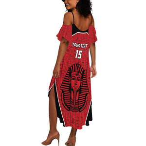 Egypt Football Custom Summer Maxi Dress Ancient Egypt Style