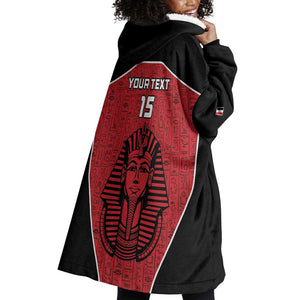 Egypt Football Custom Wearable Blanket Hoodie Ancient Egypt Style