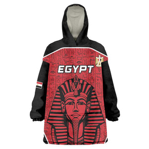 Egypt Football Custom Wearable Blanket Hoodie Ancient Egypt Style