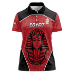 Egypt Football Custom Women Polo Shirt Ancient Egypt Style