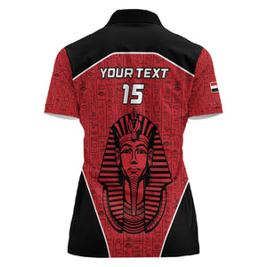 Egypt Football Custom Women Polo Shirt Ancient Egypt Style