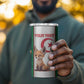Custom Algeria Football 4 in 1 Can Cooler Tumbler Fennec Foxes With Islamic Pattern