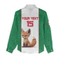 Custom Algeria Football Women Casual Shirt Fennec Foxes With Islamic Pattern LT15