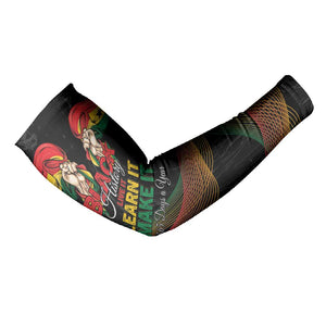 Personalized Ghana Black History Month Arm Sleeves Live It Learn It Make It - African Pride