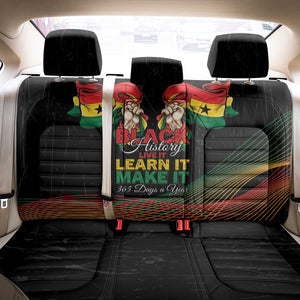 Ghana Black History Month Back Car Seat Cover Live It Learn It Make It - African Pride