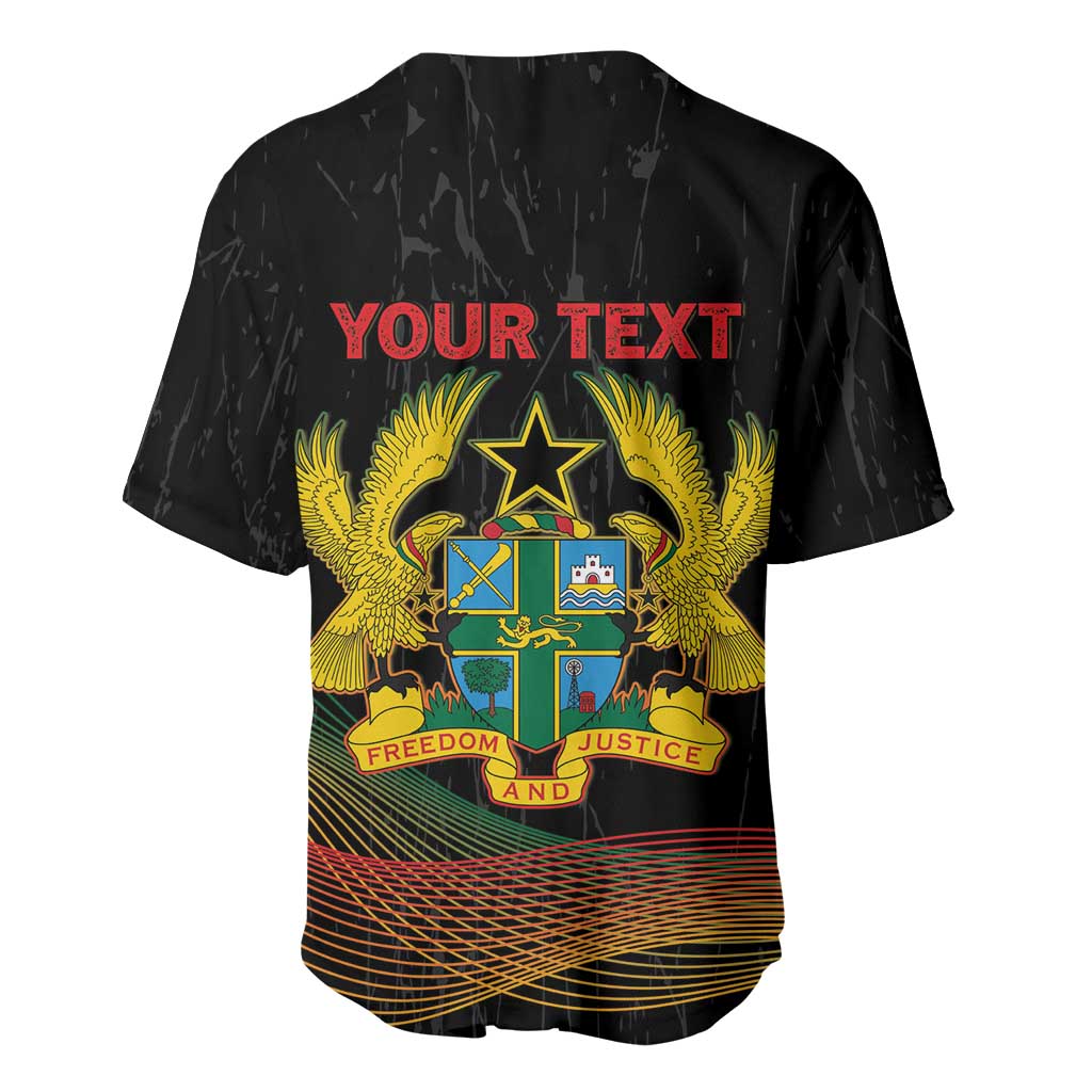Personalized Ghana Black History Month Baseball Jersey Live It Learn It Make It - African Pride