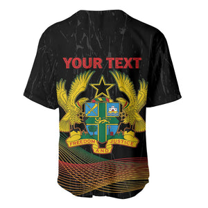 Personalized Ghana Black History Month Baseball Jersey Live It Learn It Make It - African Pride