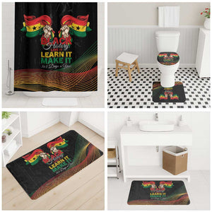 Ghana Black History Month Bathroom Set Live It Learn It Make It - African Pride