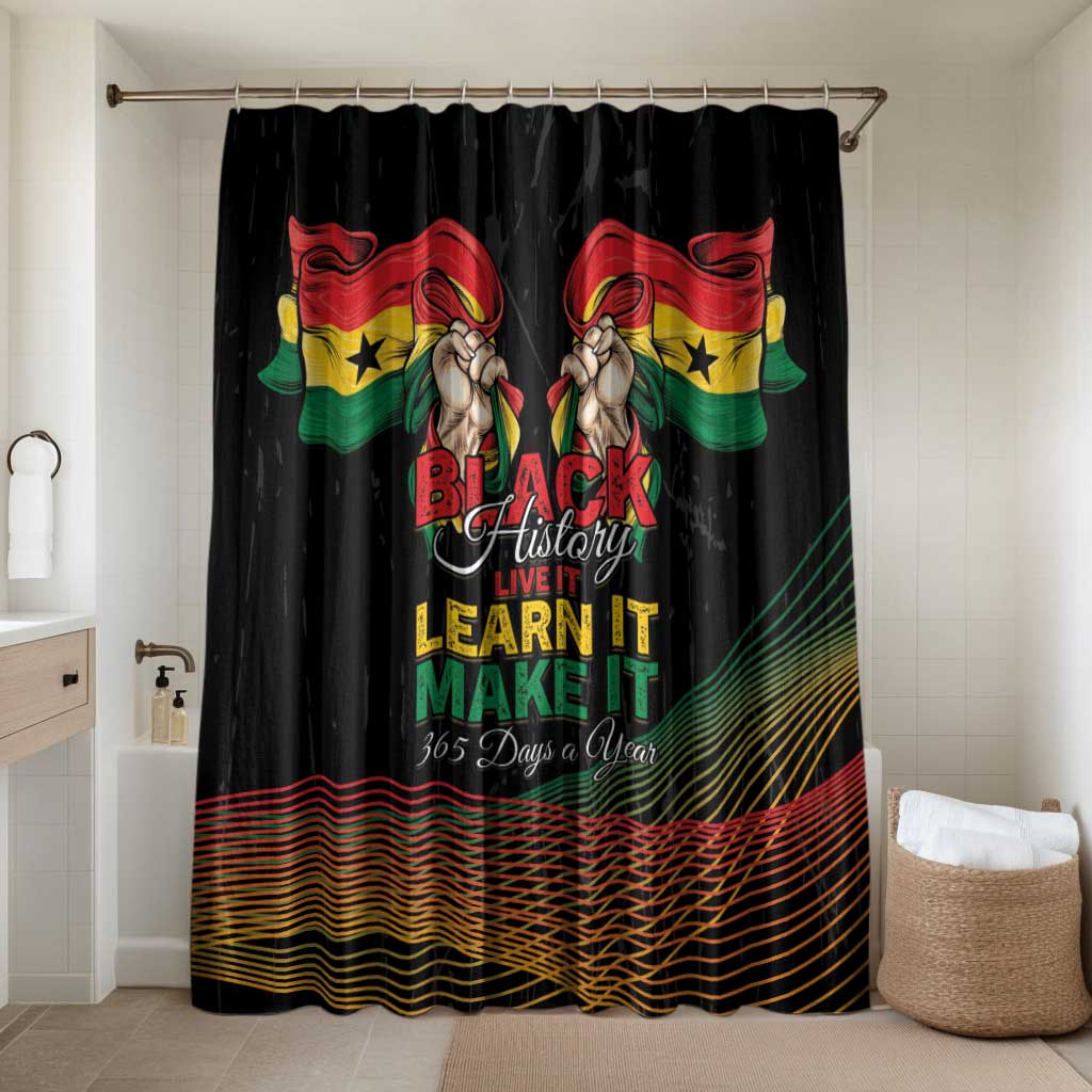 Ghana Black History Month Bathroom Set Live It Learn It Make It - African Pride