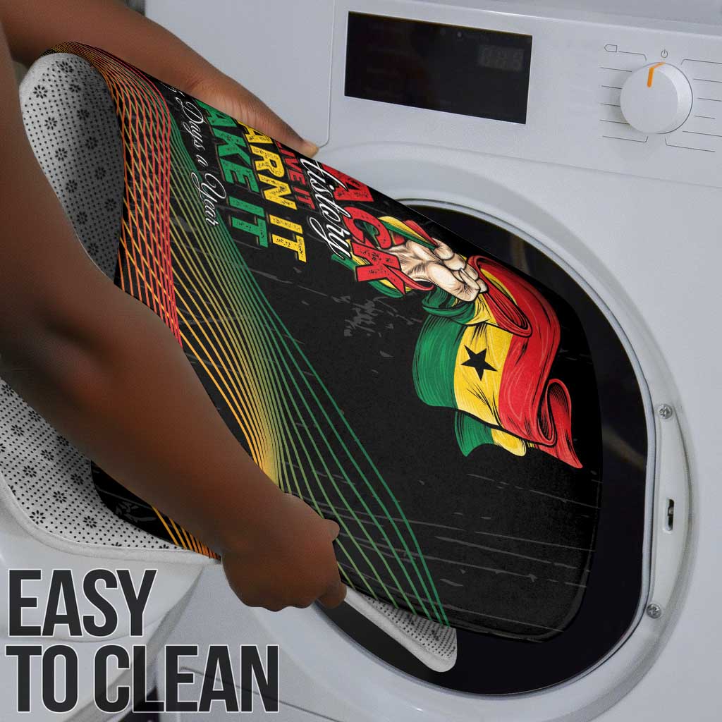 Ghana Black History Month Bathroom Set Live It Learn It Make It - African Pride