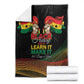 Ghana Black History Month Blanket Live It Learn It Make It - African Pride