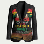 Personalized Ghana Black History Month Blazer Live It Learn It Make It - African Pride