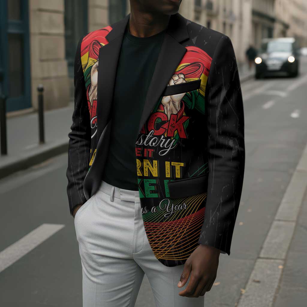 Personalized Ghana Black History Month Blazer Live It Learn It Make It - African Pride