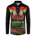 Personalized Ghana Black History Month Button Sweatshirt Live It Learn It Make It