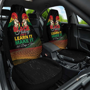 Ghana Black History Month Car Seat Cover Live It Learn It Make It - African Pride