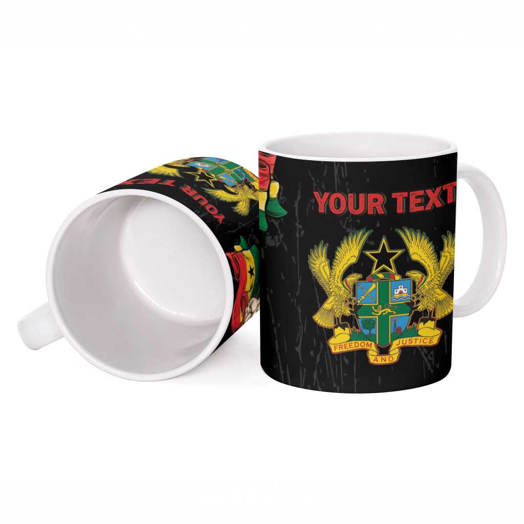 Personalized Ghana Black History Month Ceramic Mug Live It Learn It Make It - African Pride