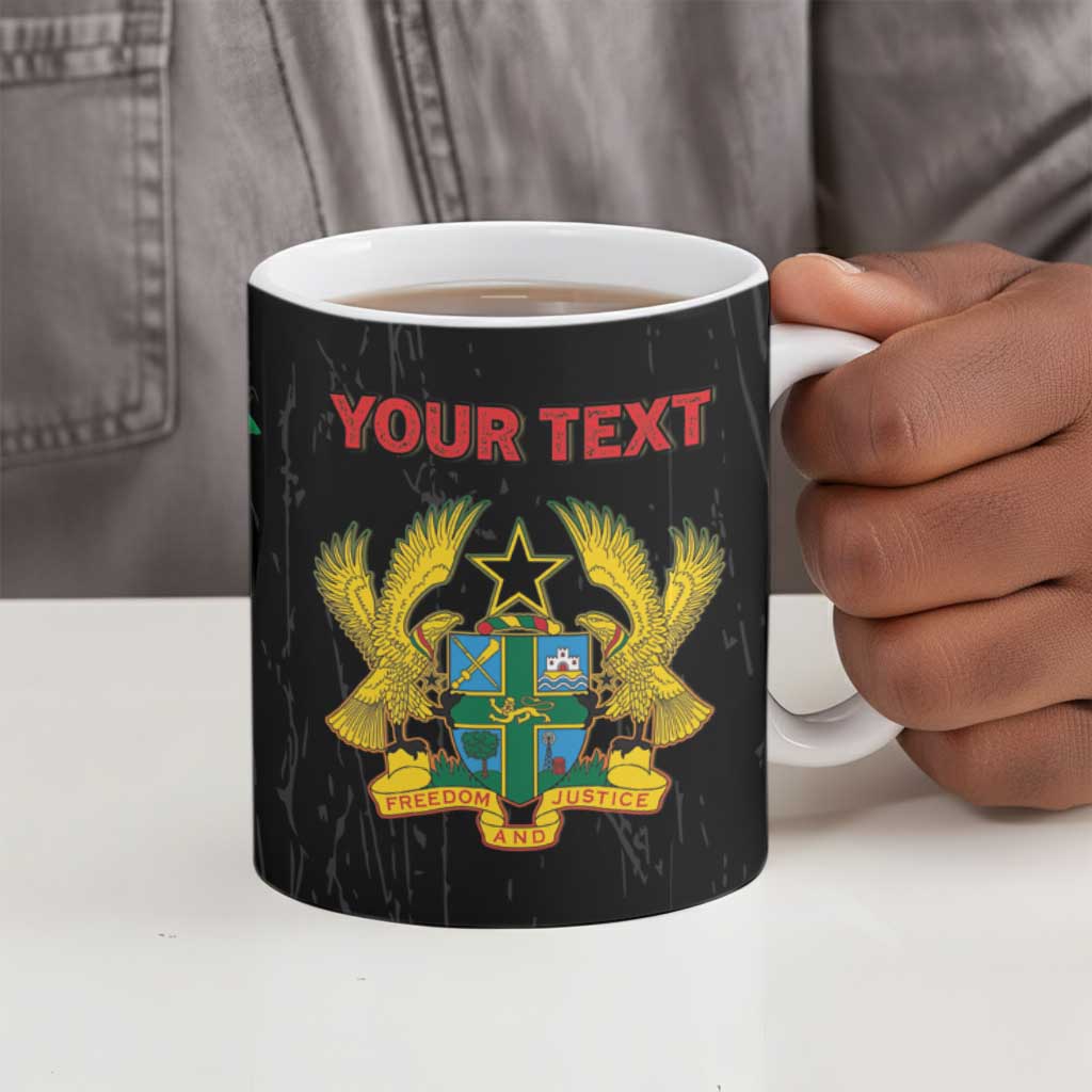 Personalized Ghana Black History Month Ceramic Mug Live It Learn It Make It - African Pride