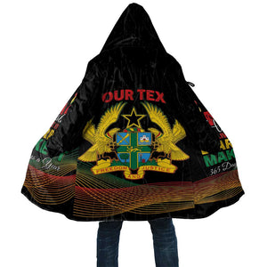 Personalized Ghana Black History Month Cloak Live It Learn It Make It - African Pride