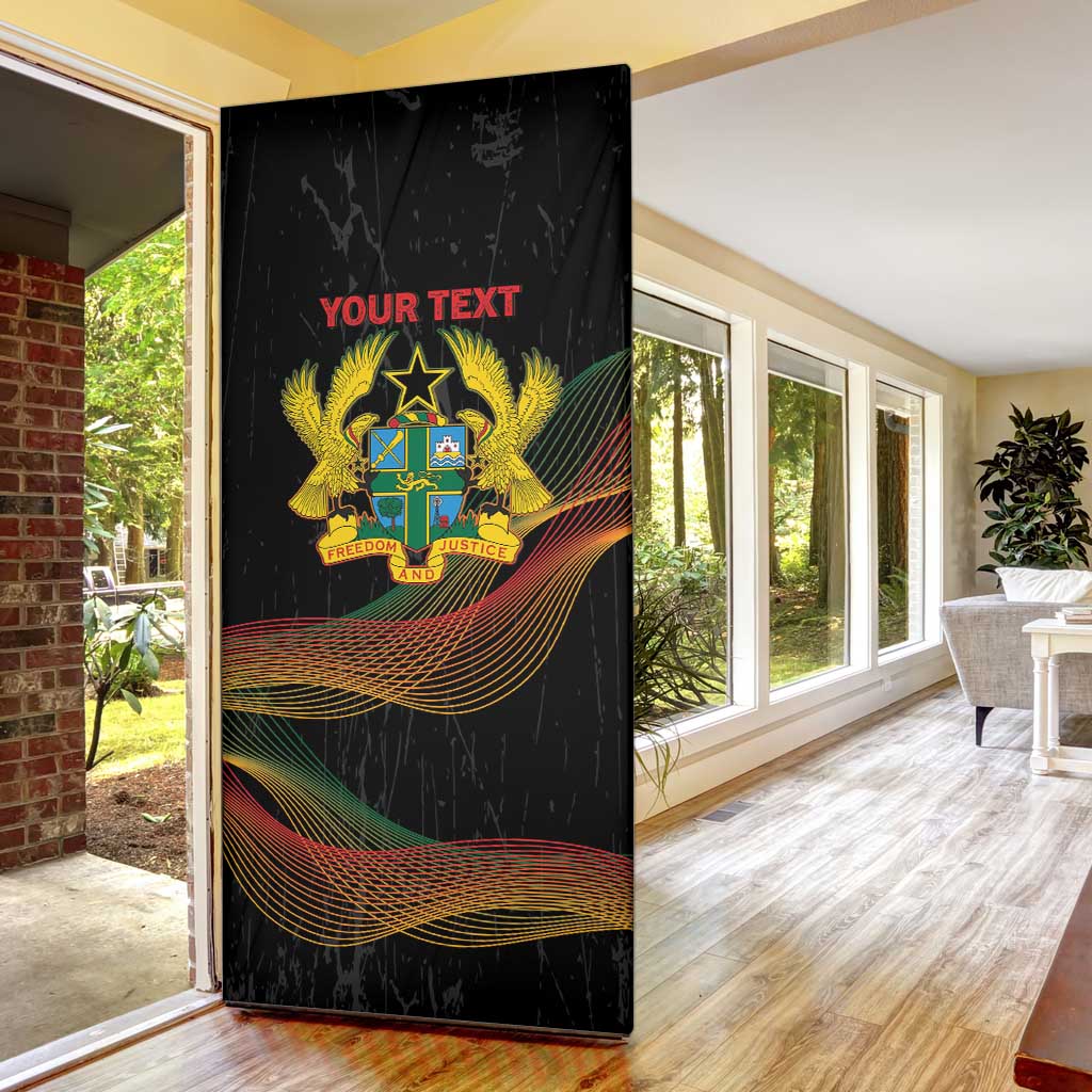 Personalized Ghana Black History Month Door Cover Live It Learn It Make It - African Pride