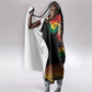 Ghana Black History Month Hooded Blanket Live It Learn It Make It - African Pride