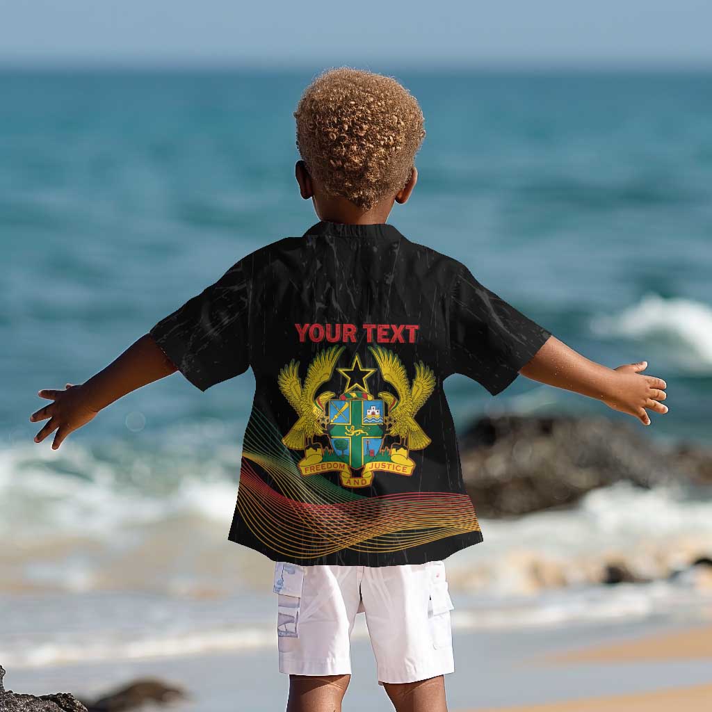 Personalized Ghana Black History Month Kid Hawaiian Shirt Live It Learn It Make It - African Pride