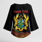 Personalized Ghana Black History Month Kimono Sleeve Blouse Live It Learn It Make It - African Pride