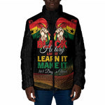 Personalized Ghana Black History Month Padded Jacket Live It Learn It Make It - African Pride