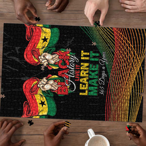 Ghana Black History Month Puzzle Live It Learn It Make It - African Pride