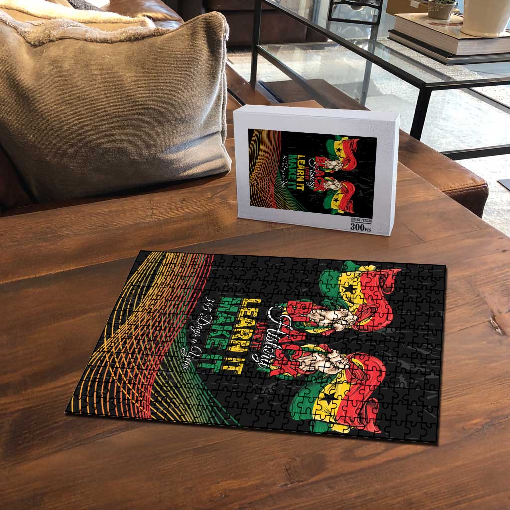 Ghana Black History Month Puzzle Live It Learn It Make It - African Pride
