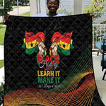 Ghana Black History Month Quilt Live It Learn It Make It - African Pride