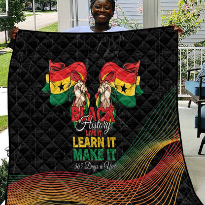Ghana Black History Month Quilt Live It Learn It Make It - African Pride
