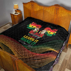 Ghana Black History Month Quilt Live It Learn It Make It - African Pride