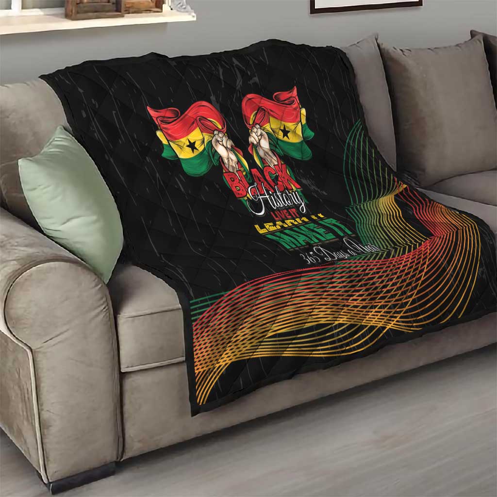 Ghana Black History Month Quilt Live It Learn It Make It - African Pride