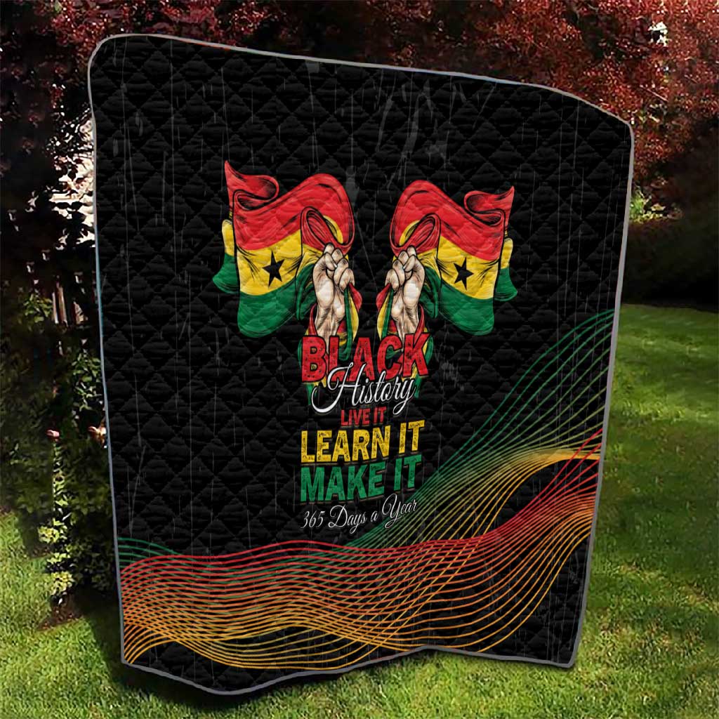 Ghana Black History Month Quilt Live It Learn It Make It - African Pride