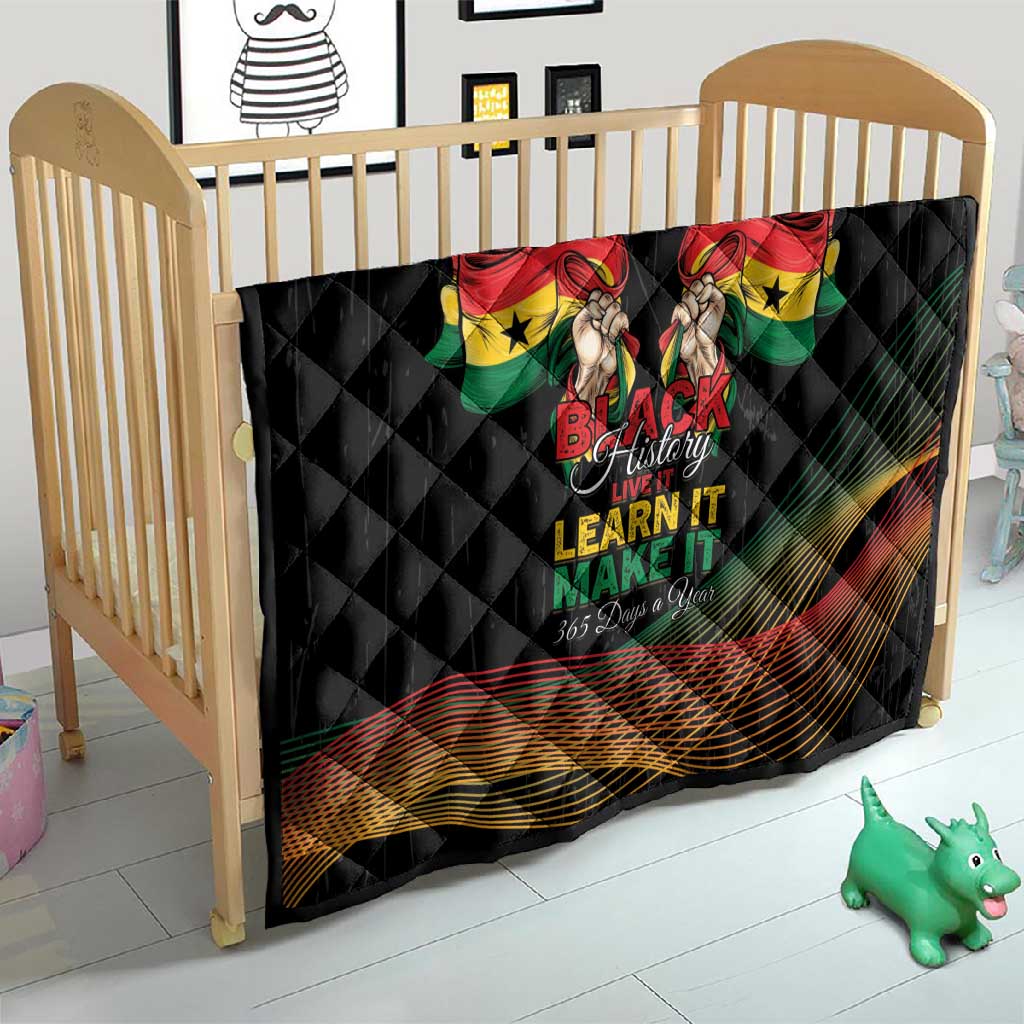 Ghana Black History Month Quilt Live It Learn It Make It - African Pride