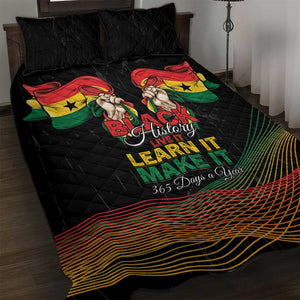 Ghana Black History Month Quilt Bed Set Live It Learn It Make It - African Pride