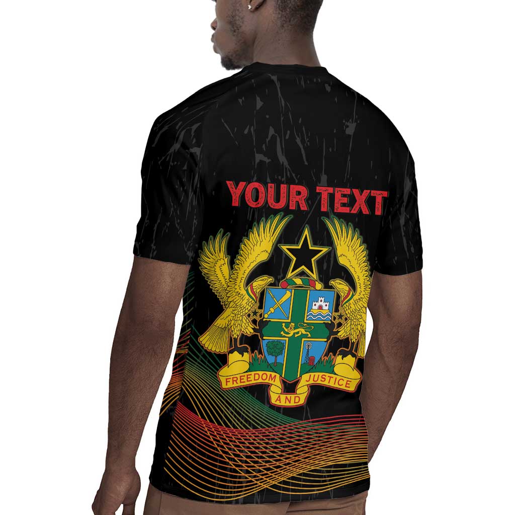 Personalized Ghana Black History Month Rugby Jersey Live It Learn It Make It - African Pride
